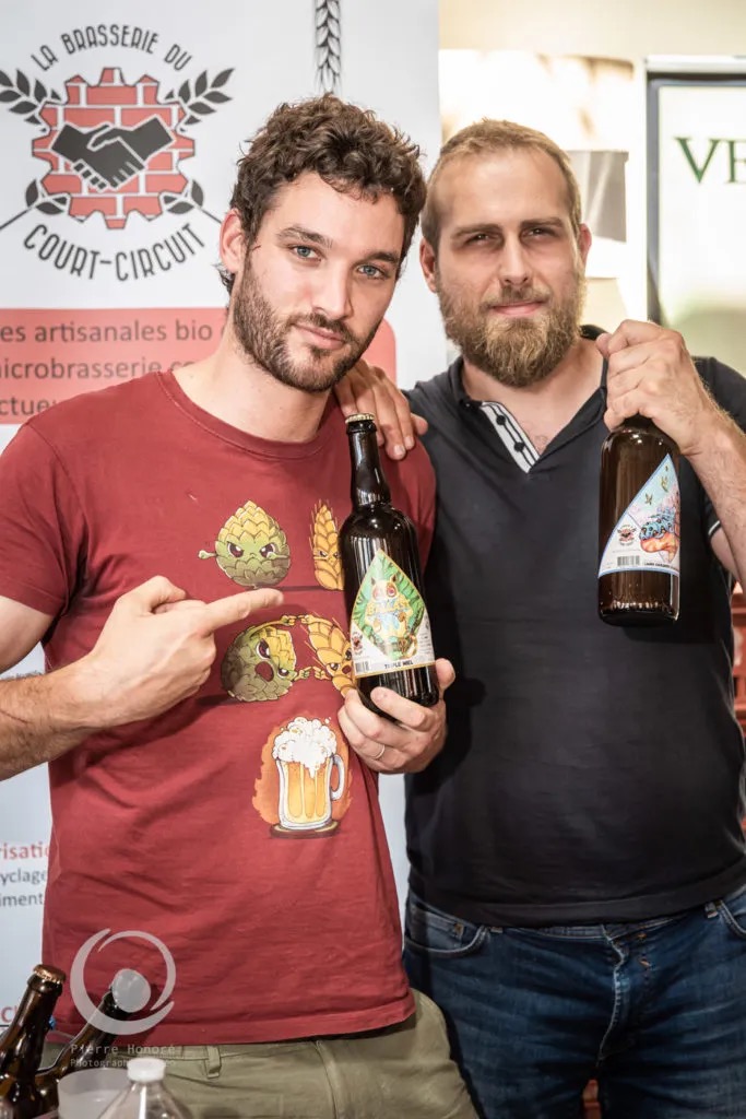 La Brasserie du Court-Circuit, Nicolas et François, bières artisanales bio à Lahage