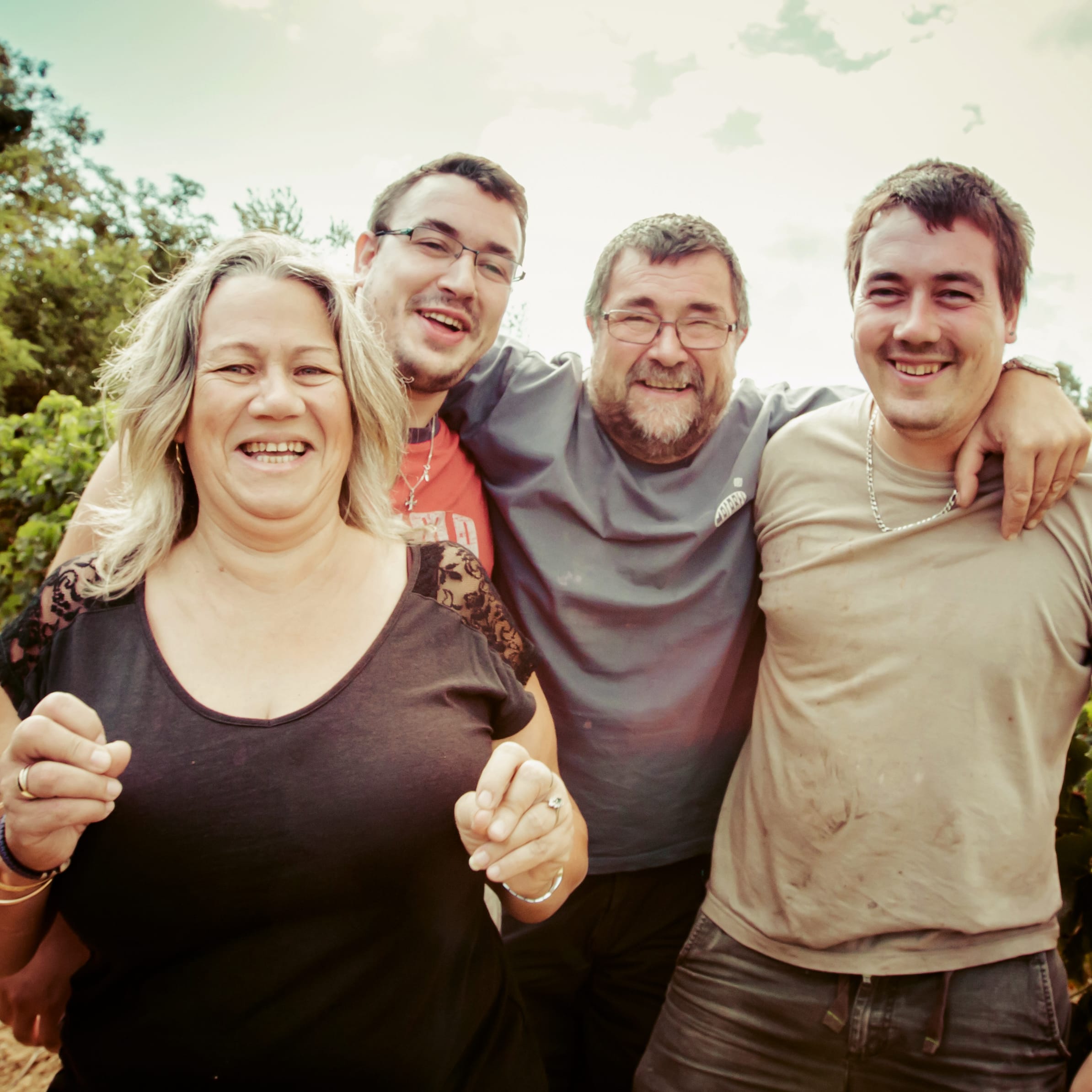 Domaine Parazols-Bertrou. Jean-Marie, Béatrice, Nans et Jason