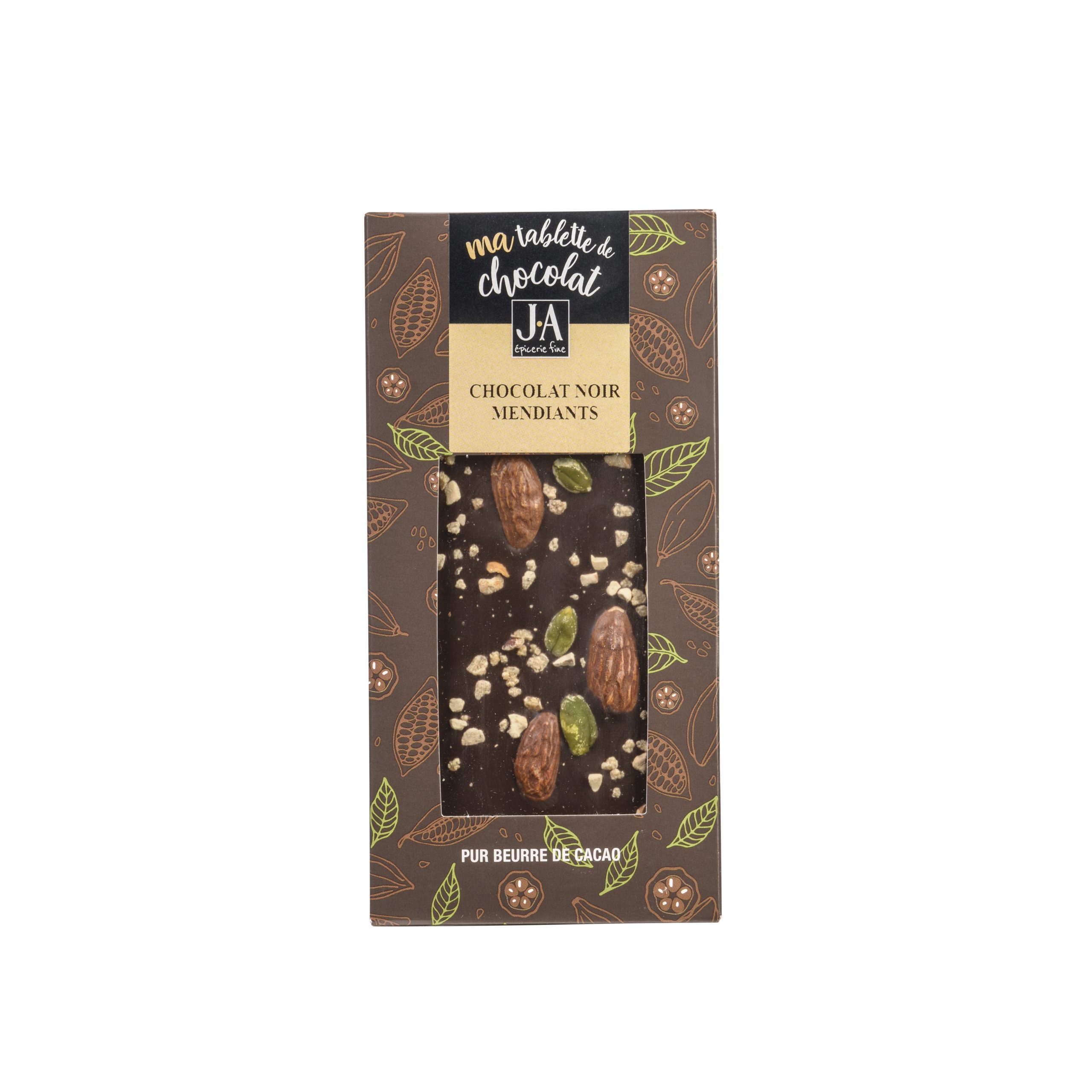 Tablette Chocolat Noir Mendiants