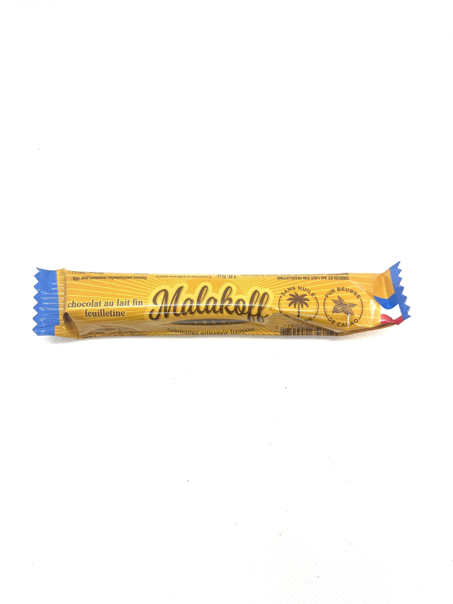 Barre Malakoff Chocolat Lait Feuilletine