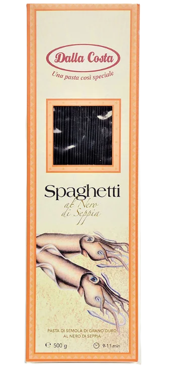 Spaghetti à l'encre de seiche