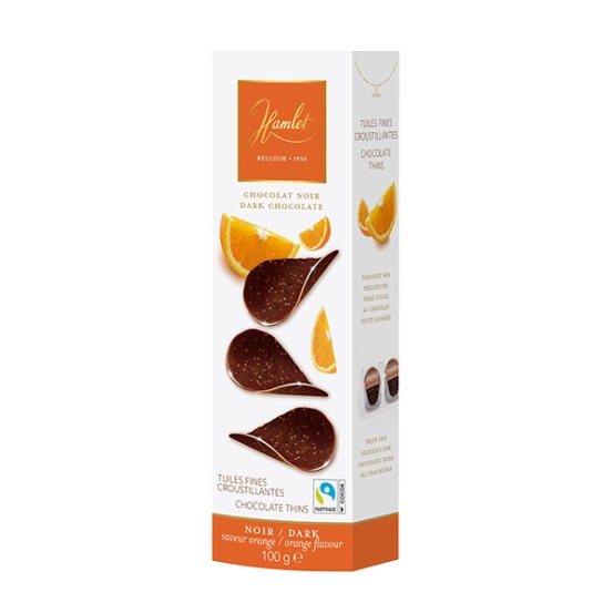 Tuiles au Chocolat Noir Orange