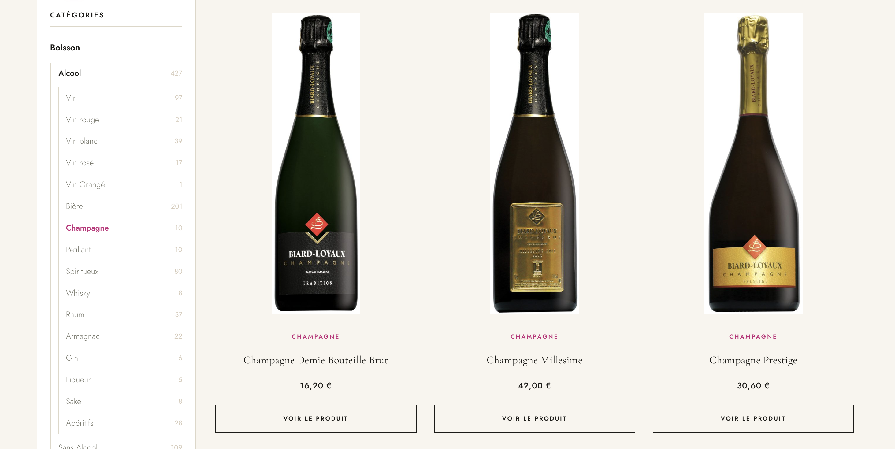 La boutique en ligne Nos Délices