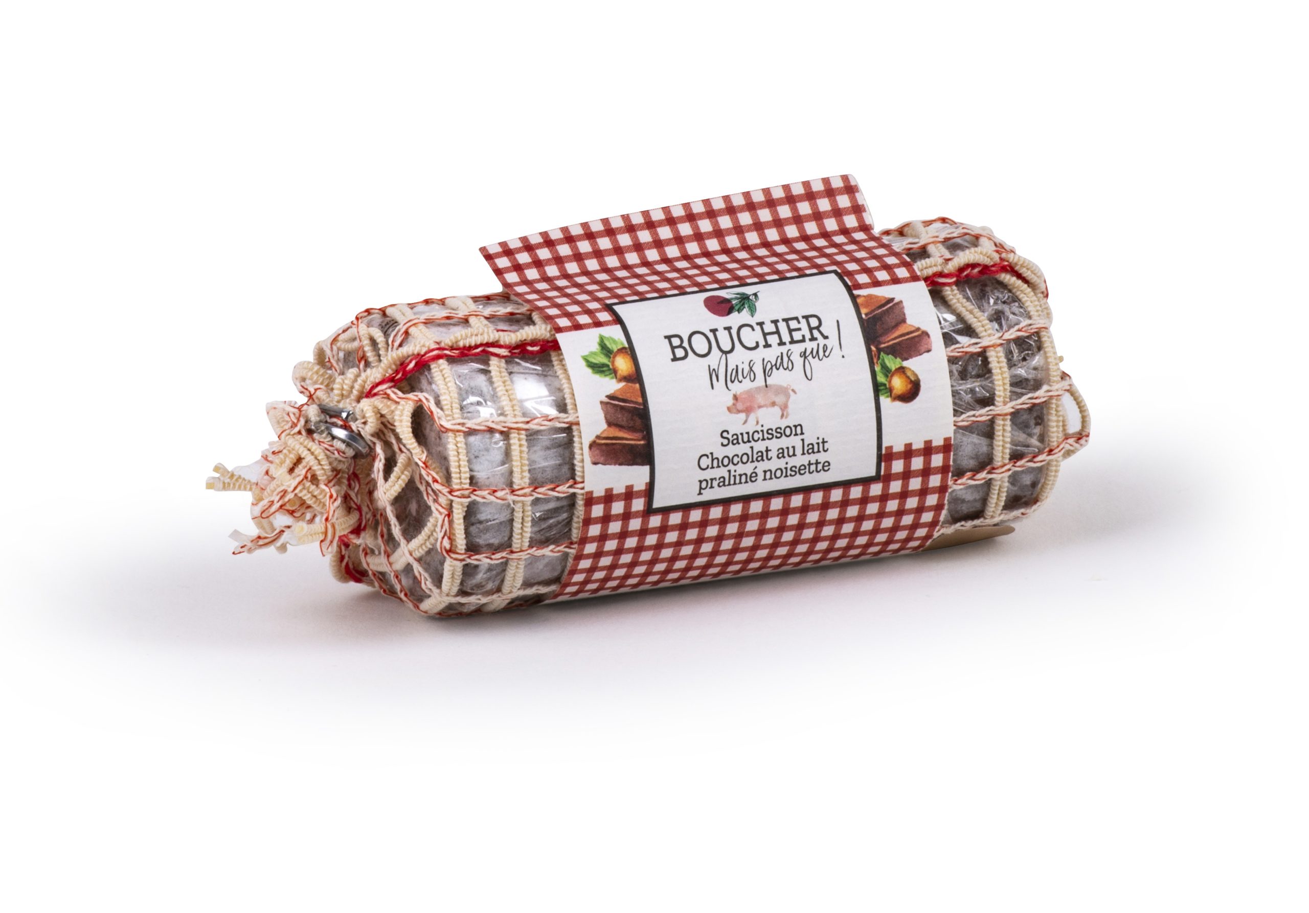 Saucisson Chocolat au Lait Praline Noisette
