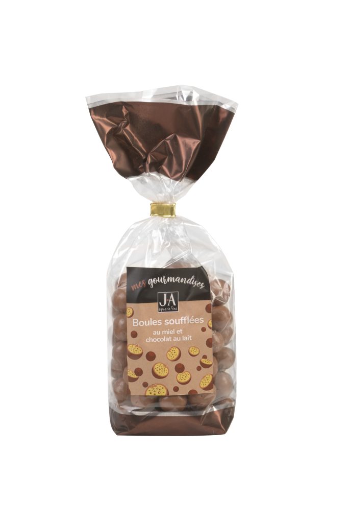 Boule Soufflees au Miel Enrobees Chocolat Lait