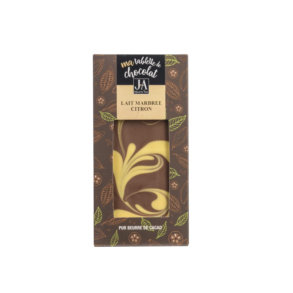 Tablette Chocolat Lait Marbre Framboise