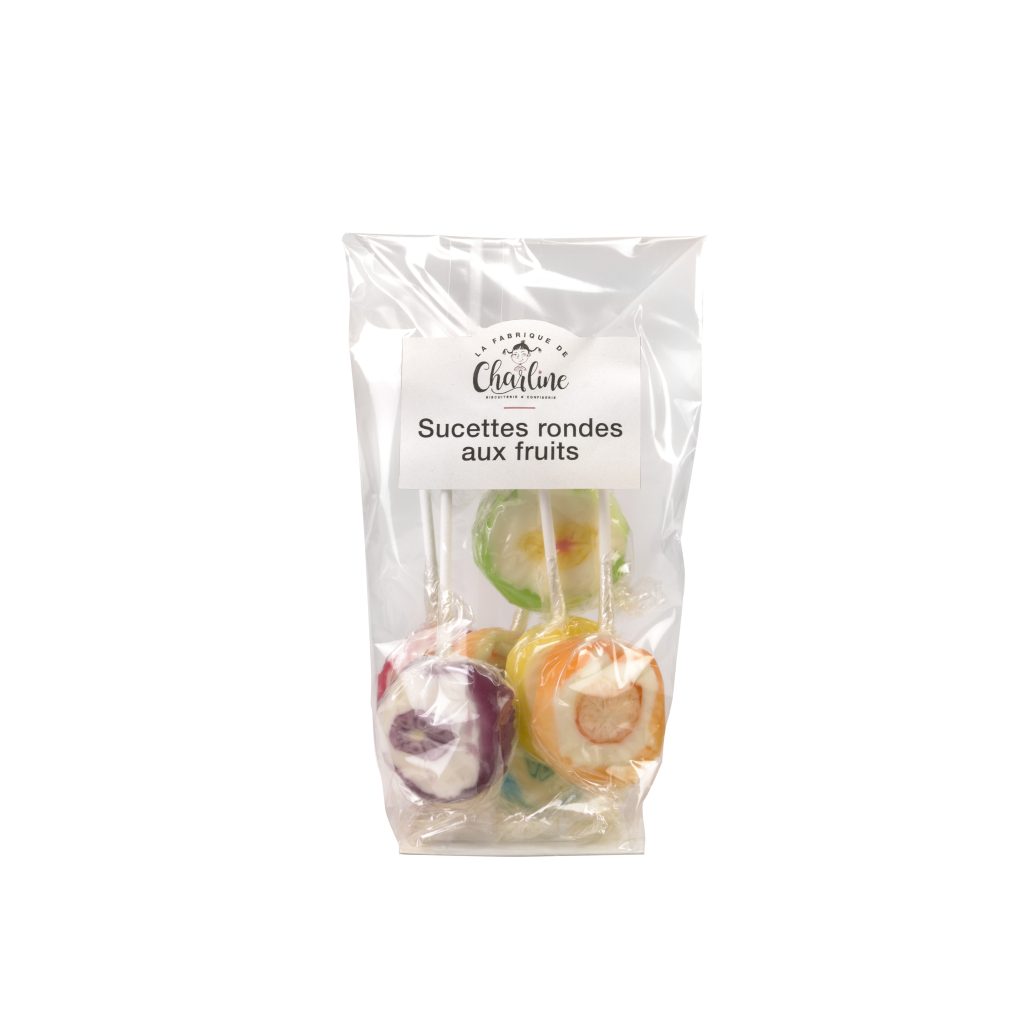 Sucettes Rondes aux Fruits