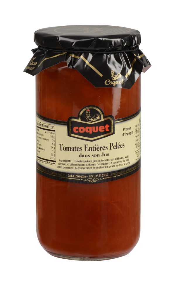 Tomates Entieres Pelees Dans Son Jus